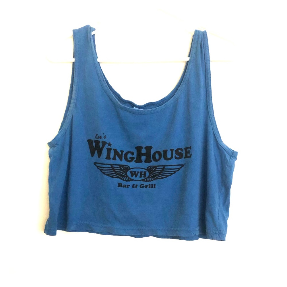 Winghouse crop top blue